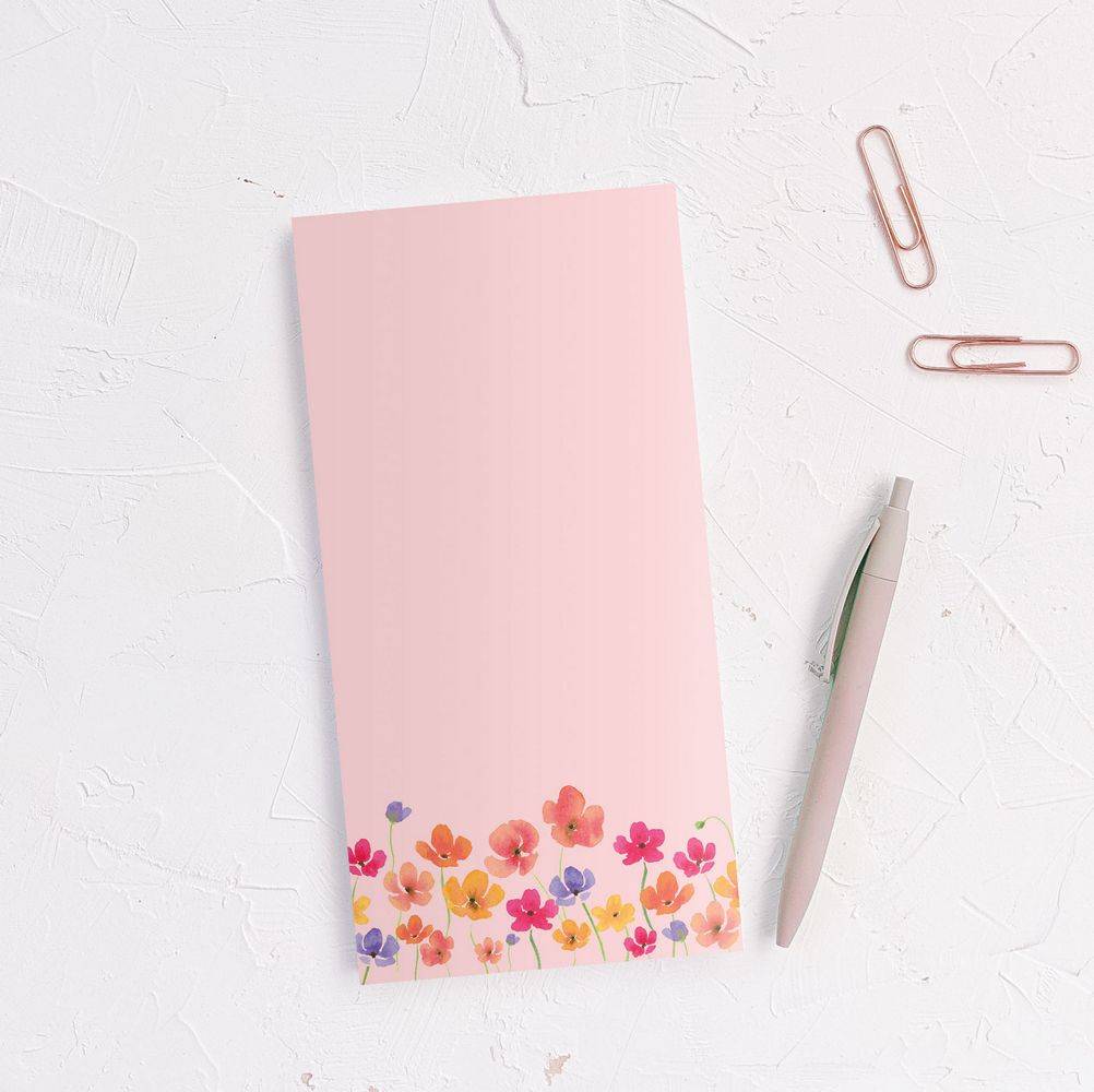 Pink Blooms Notepad