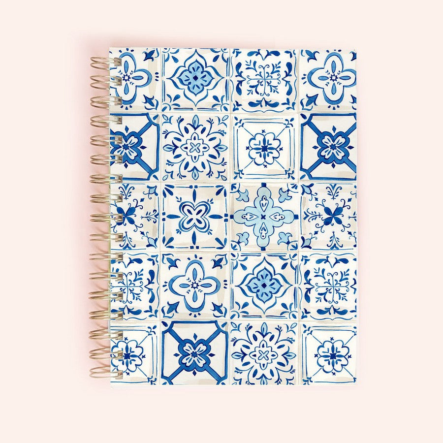 Azulejos Blue Tiles Spiral Notebook