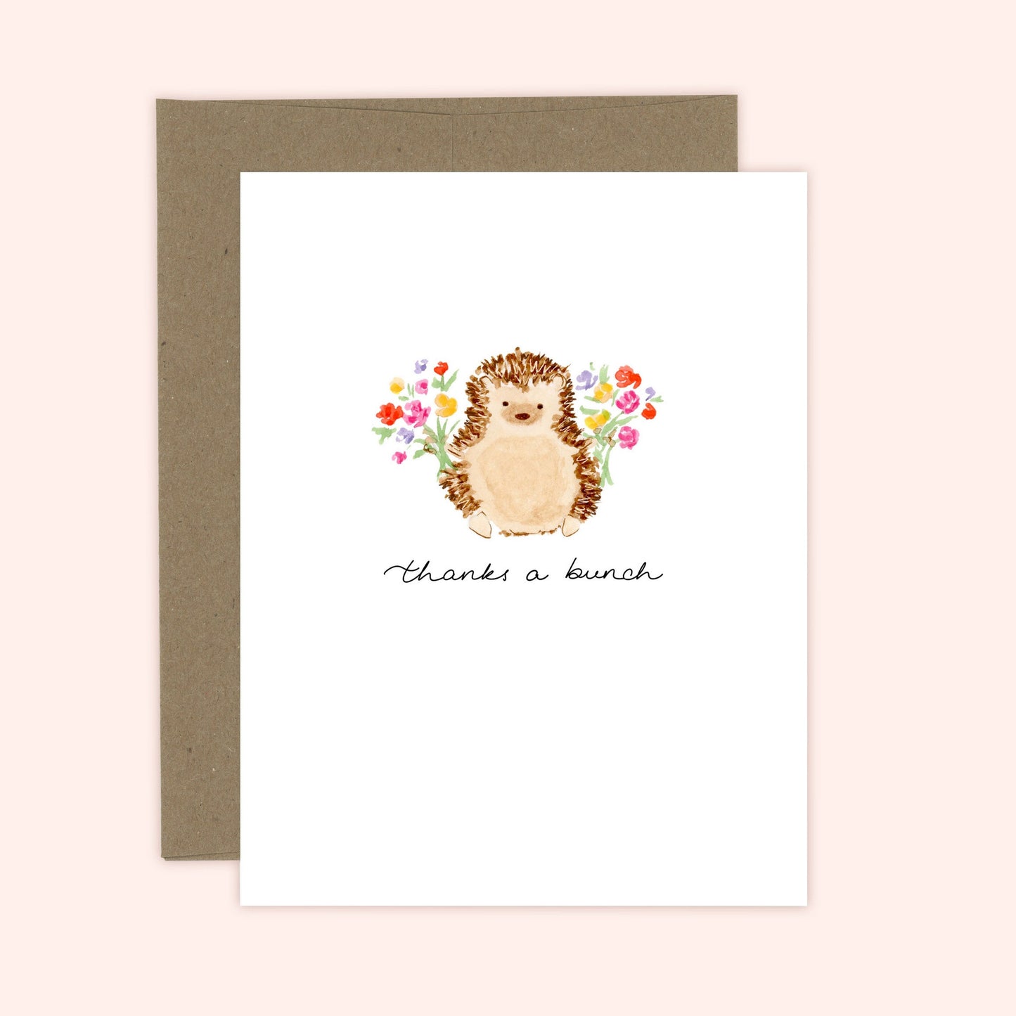Thanks a Bunch Hedgehog Card