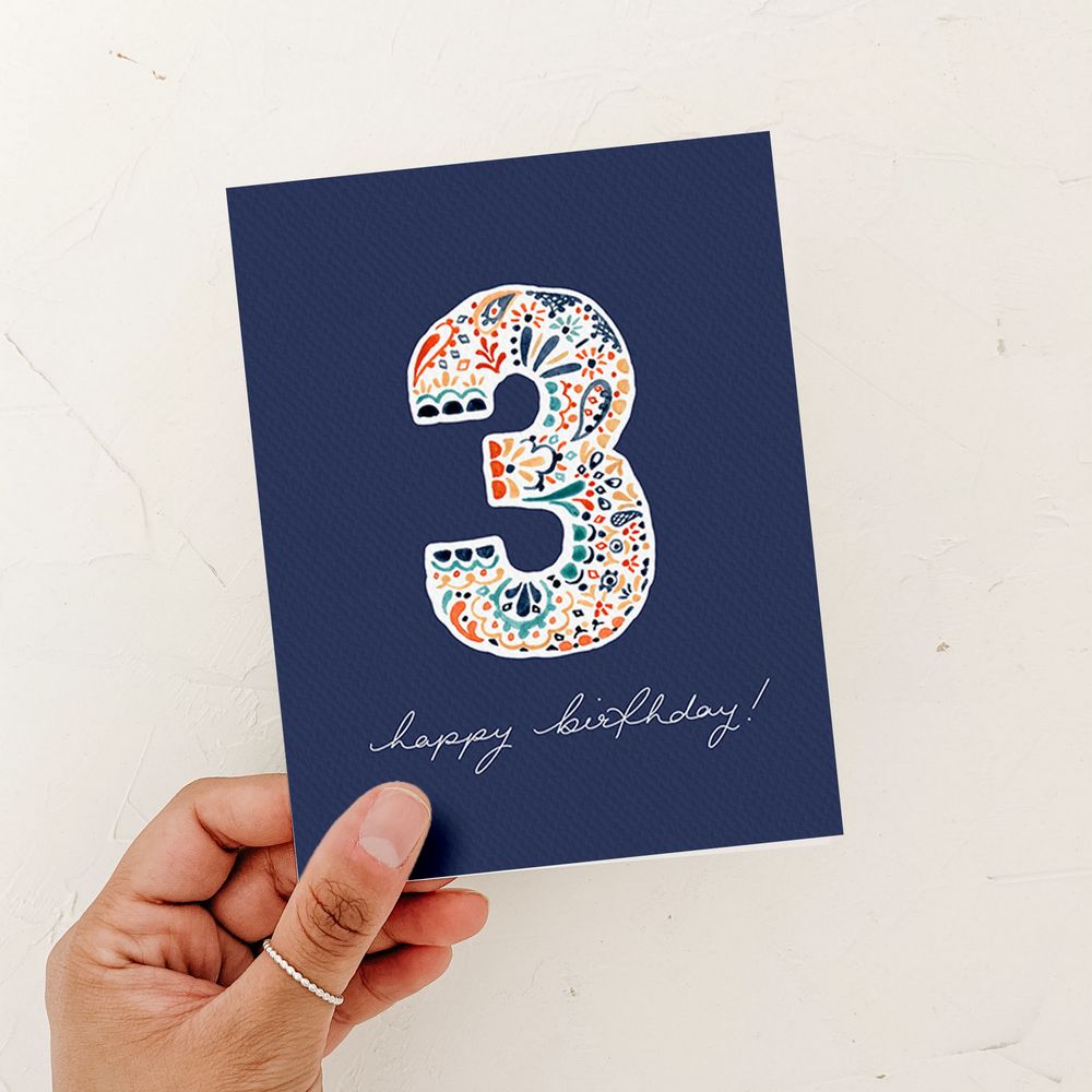 Third Birthday Card