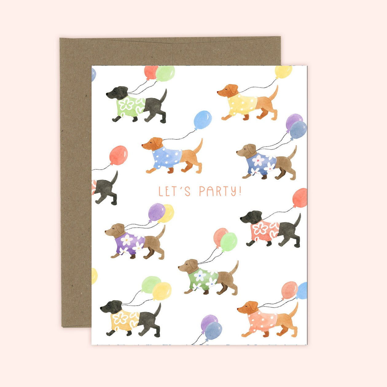Let's Party Dog Card