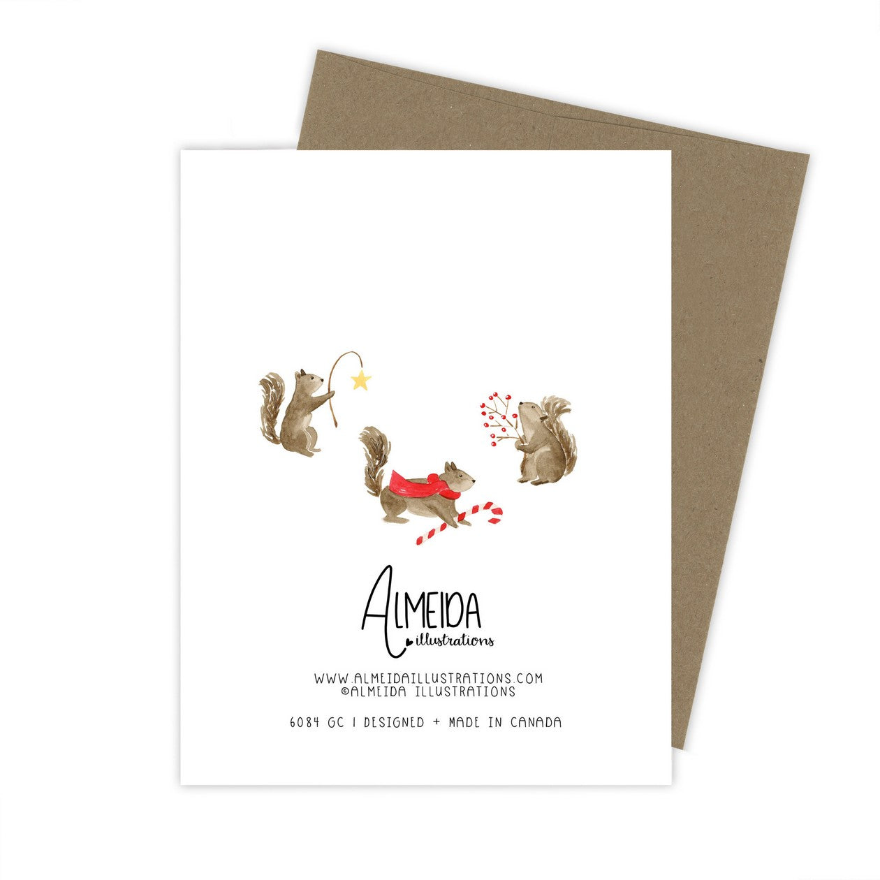 Sweet Christmas Squirrels Card