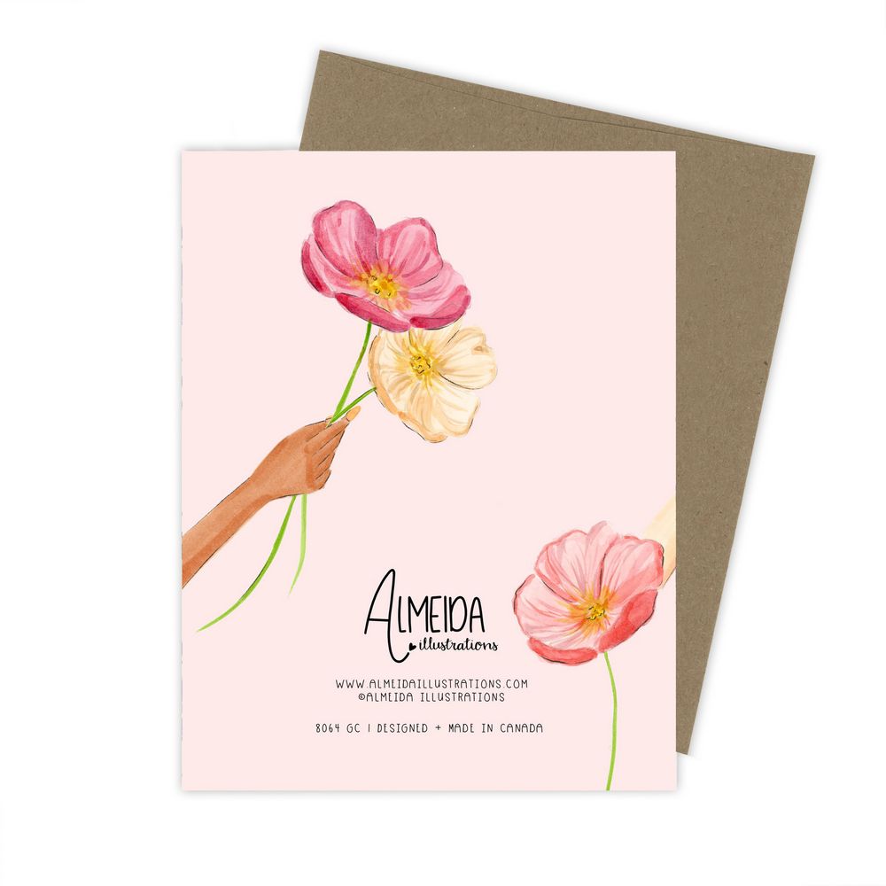 Pink Poppies Card