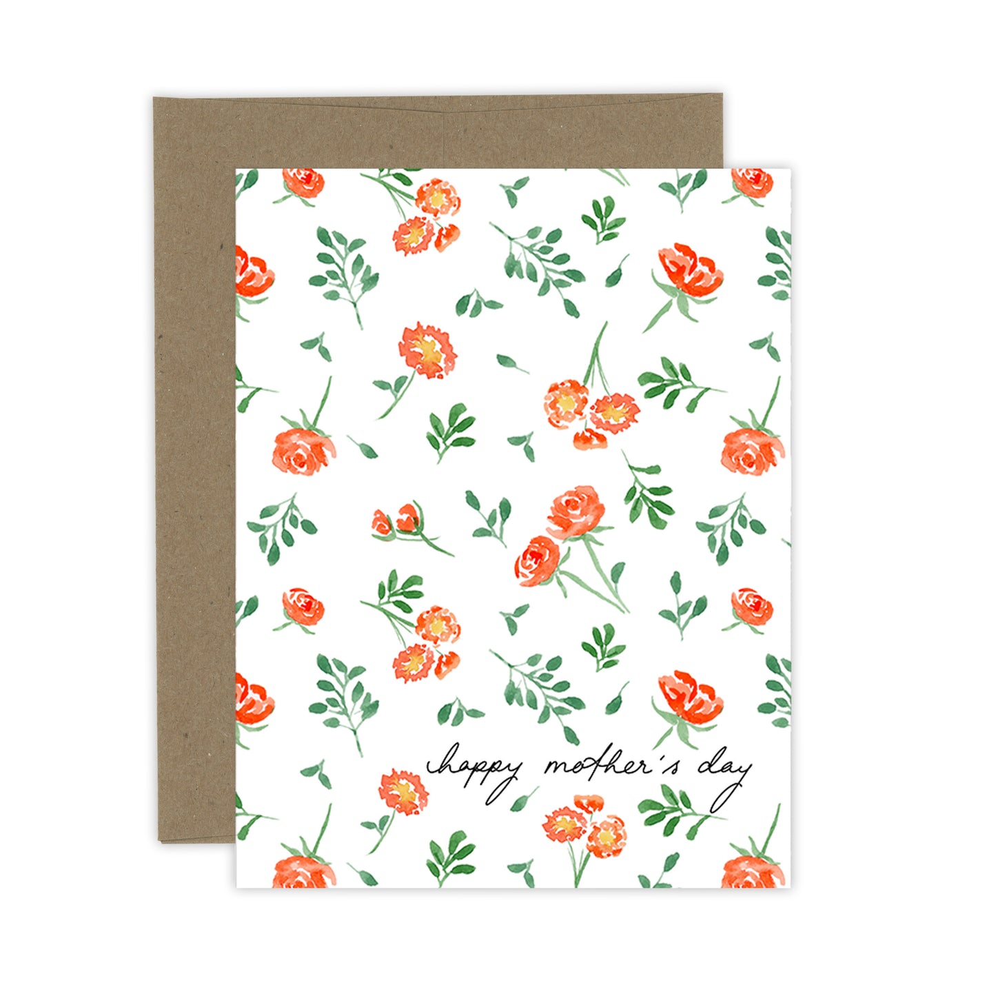 Mother's Day Florals - Coral card