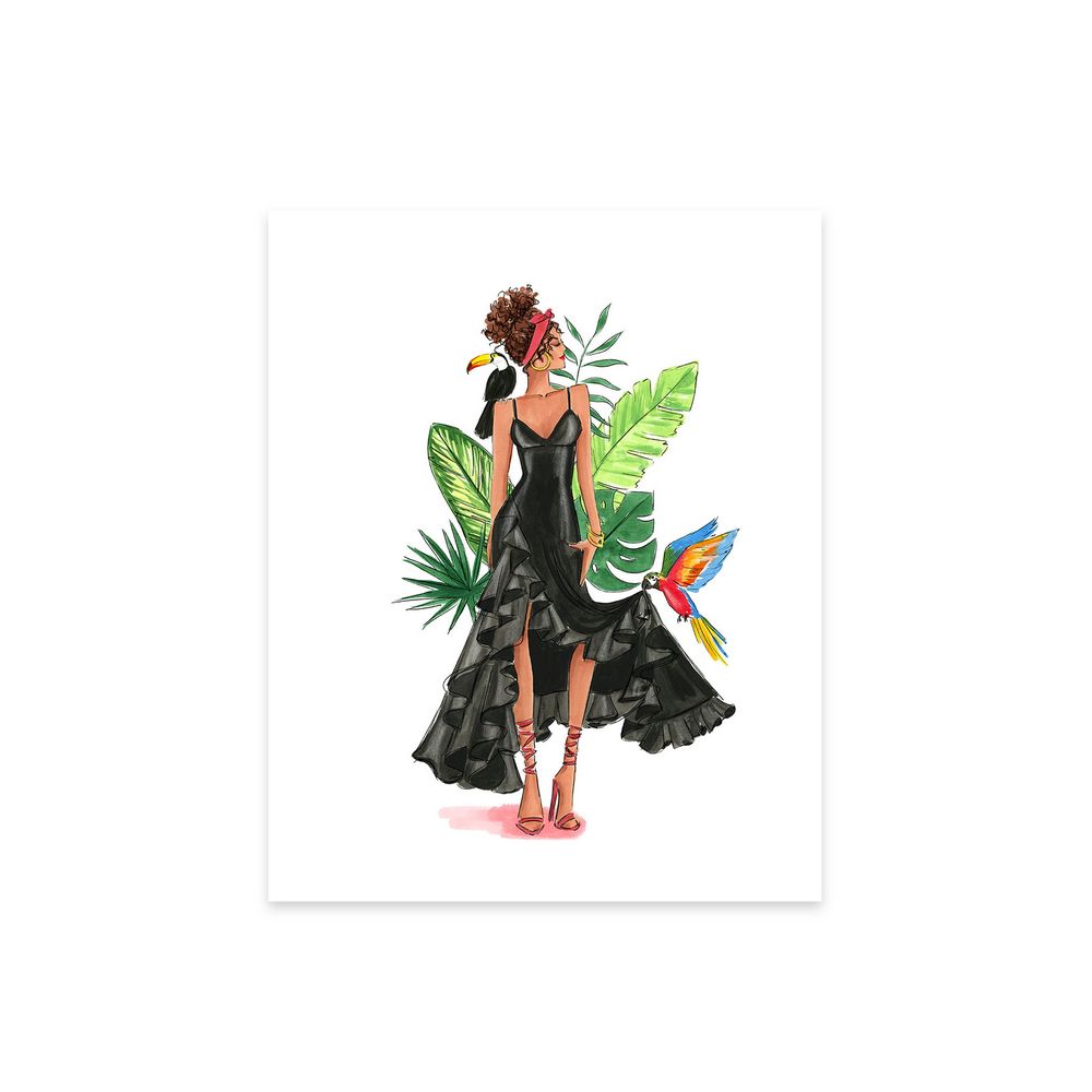 Birds of Paradise Girl - Select Hair Color/Skin Tone