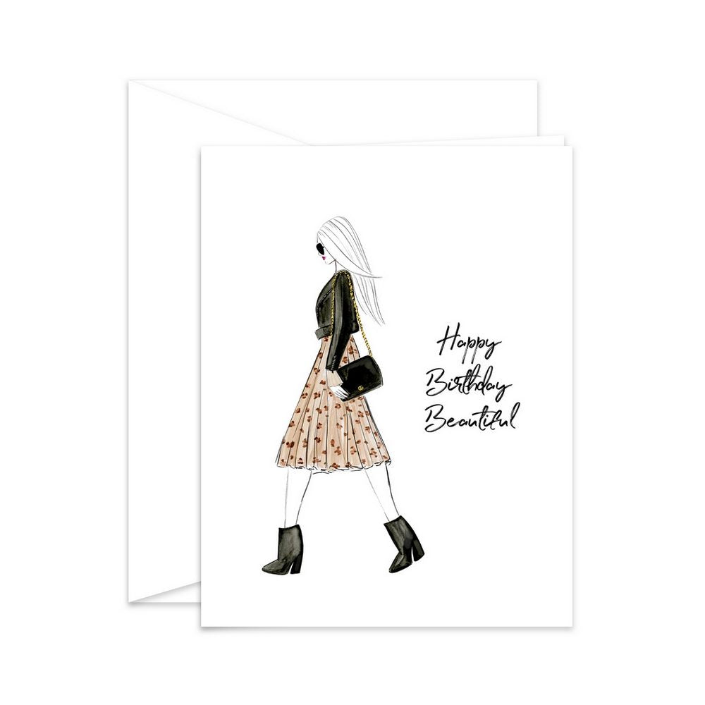 Happy Birthday Beautiful Greeting Card