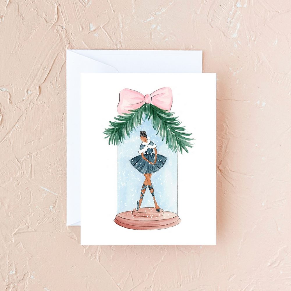 Winter Ballerina Greeting Card