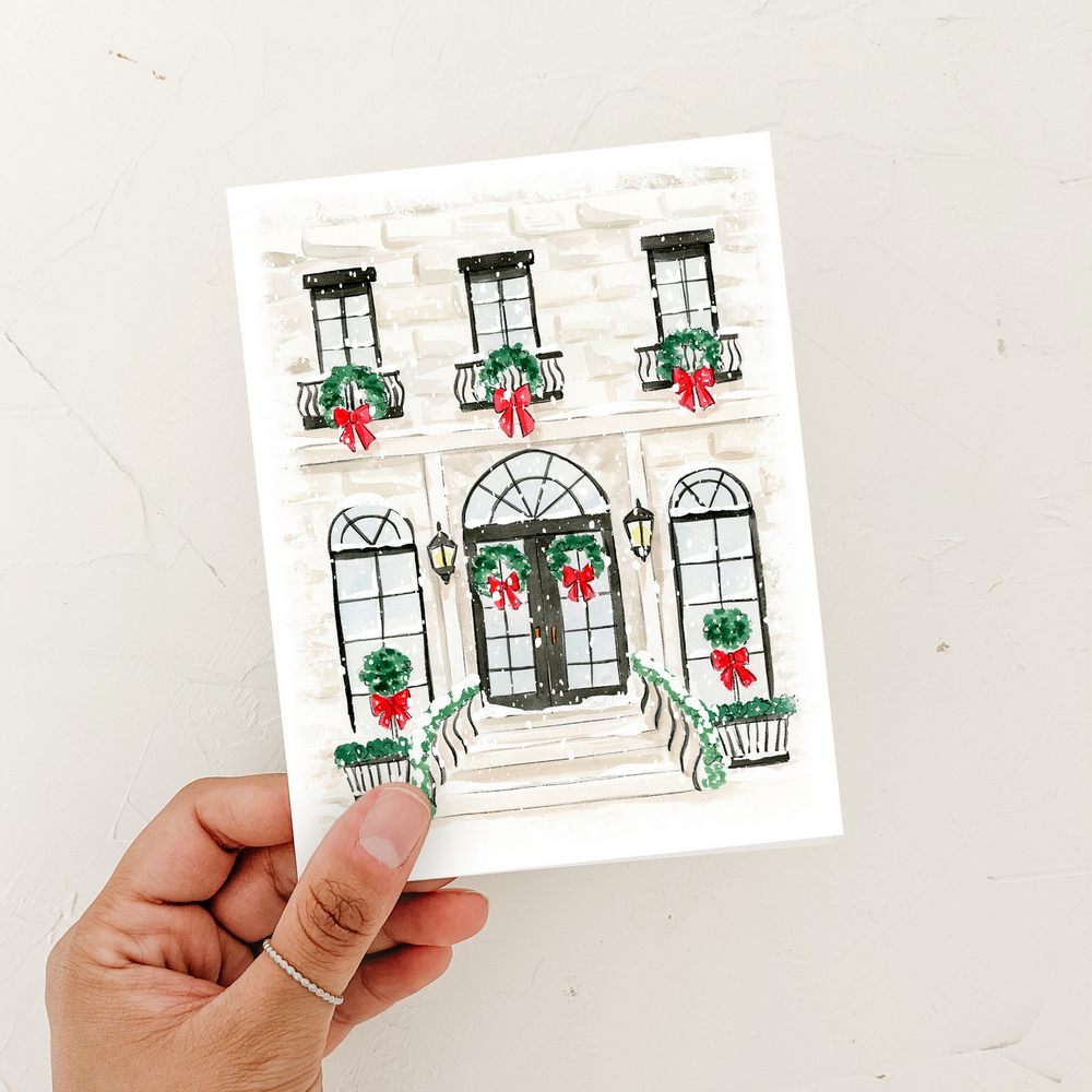Holiday Brickstone Greeting Card