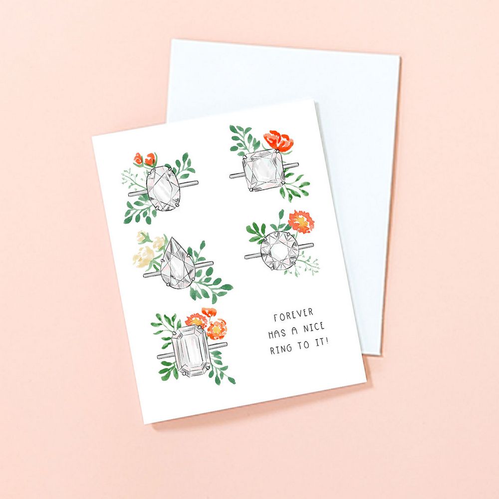 Floral Ring Card