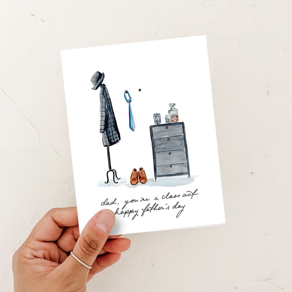 Dad's a Class Act card