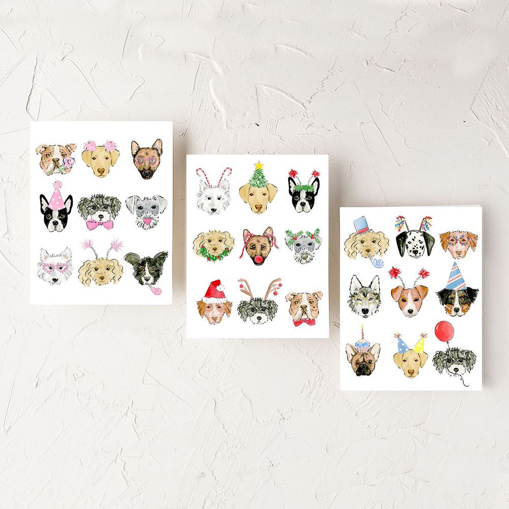 Christmas Dogs Card