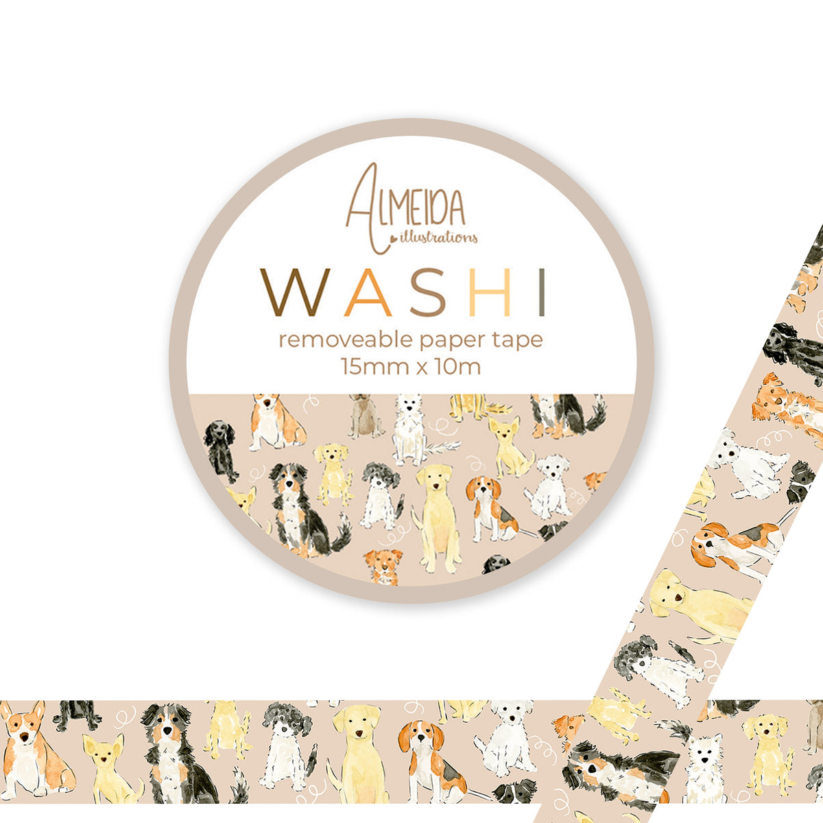 Pups Washi Tape