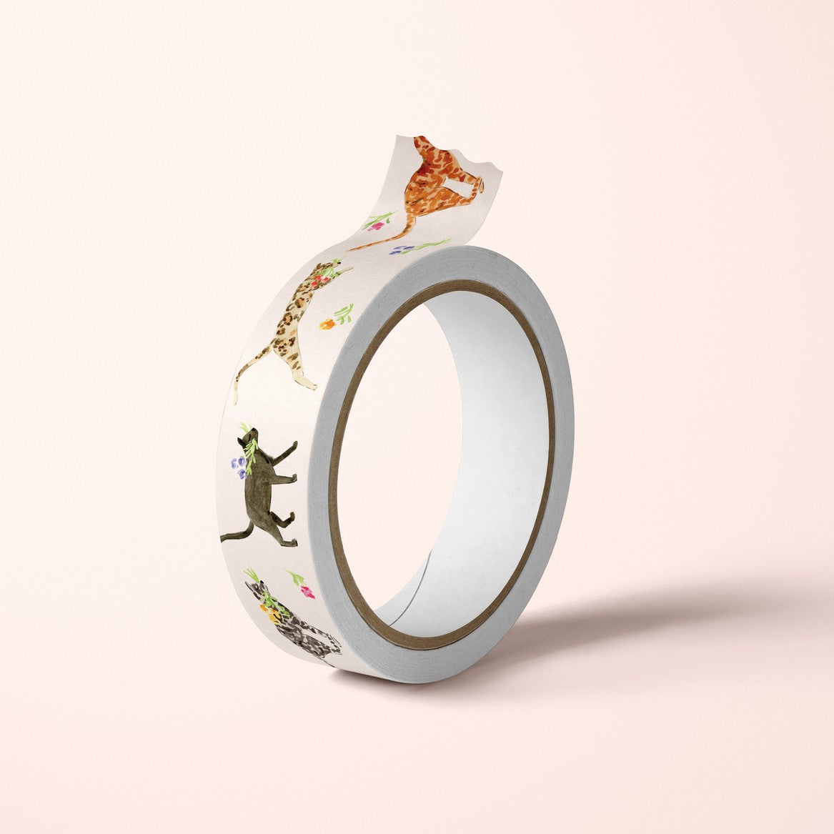 Floral Cats Washi Tape