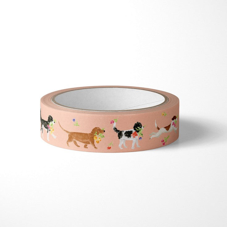 Floral Dogs Washi Tape