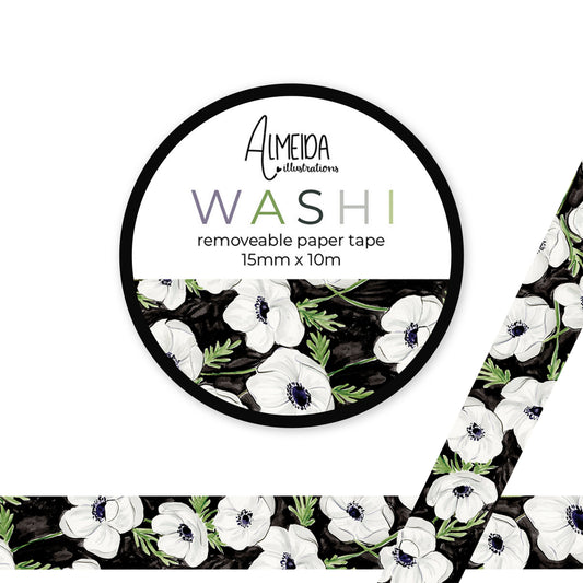 Panda Anemones Washi Tape