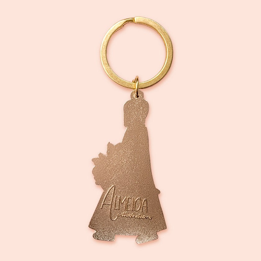 Lady Floral Keychain