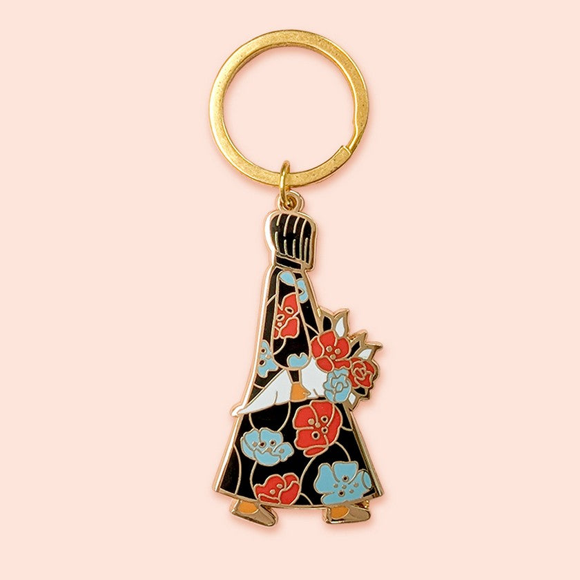 Lady Floral Keychain