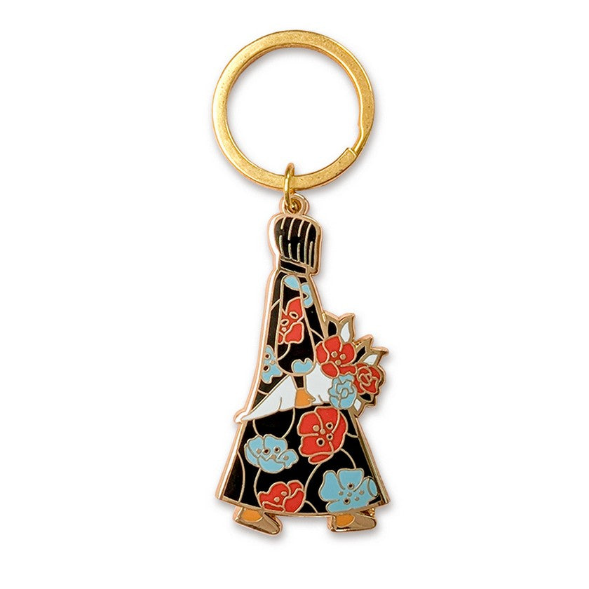 Lady Floral Keychain