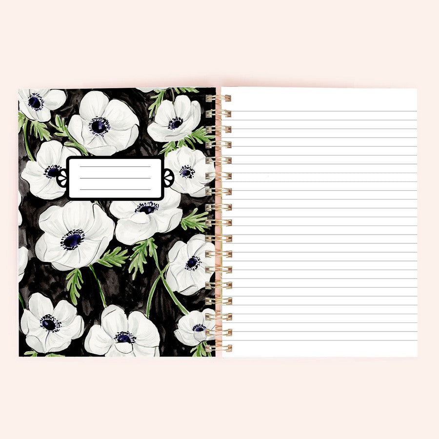 Anemones Spiral Notebook