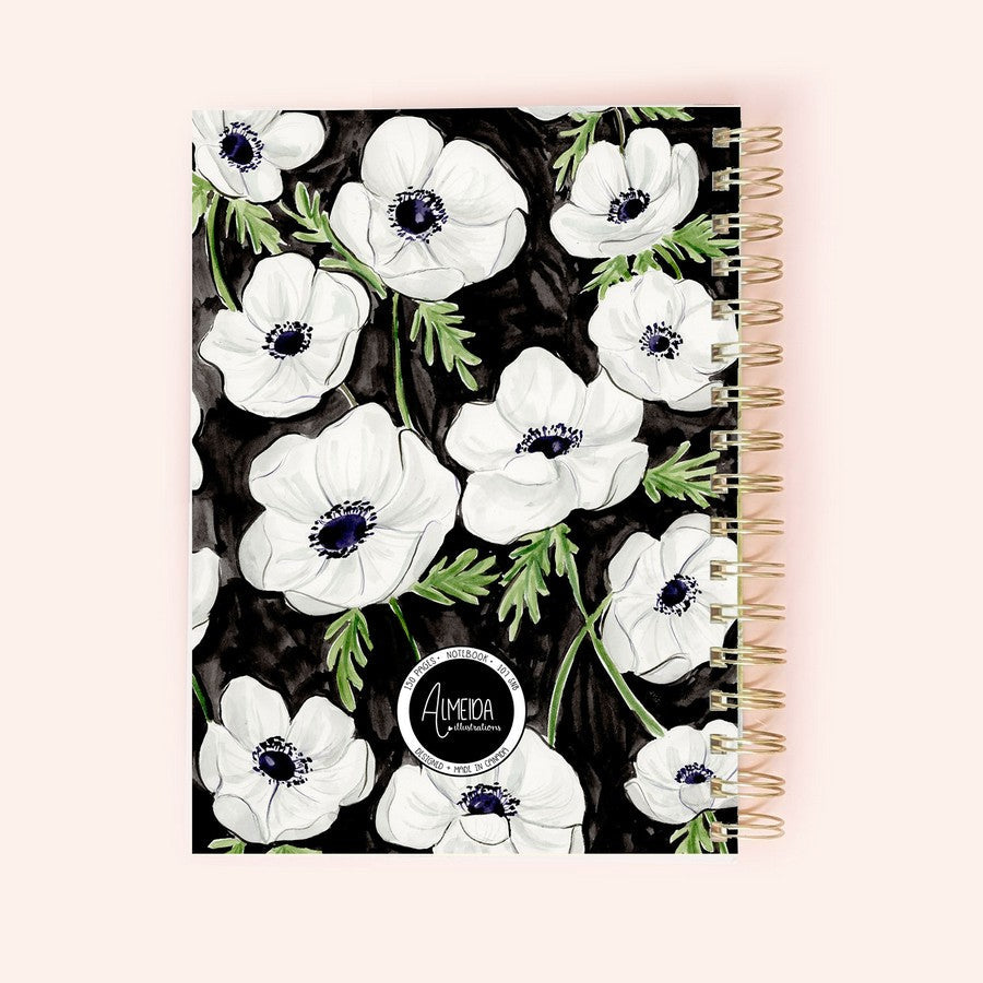 Anemones Spiral Notebook