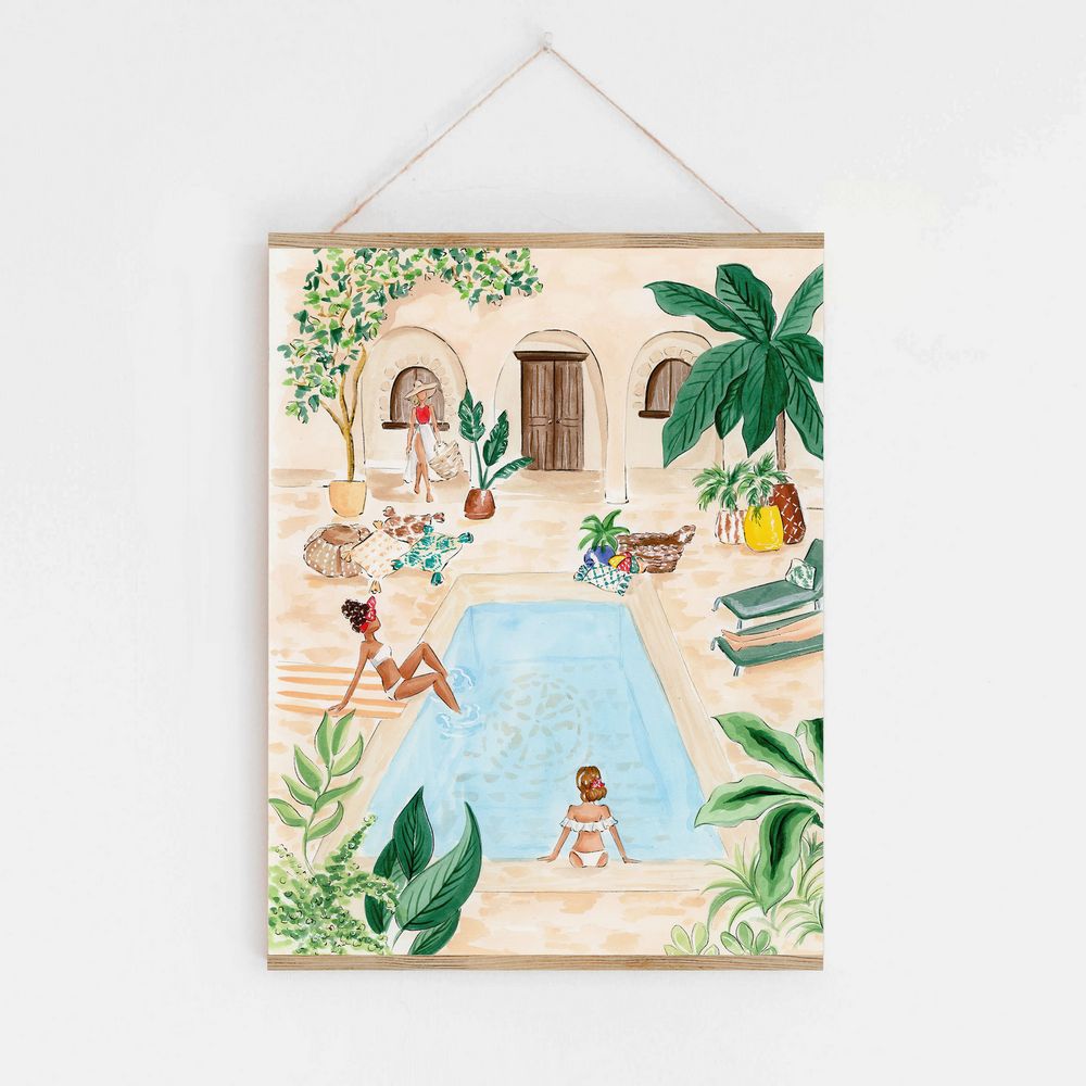 Ladies by the Pool