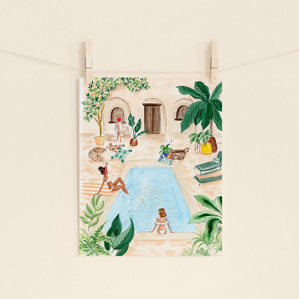 Ladies by the Pool