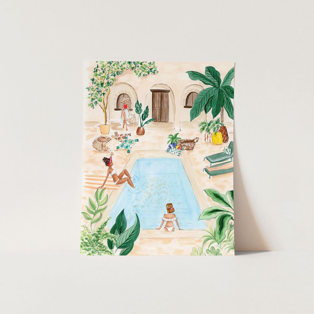 Ladies by the Pool