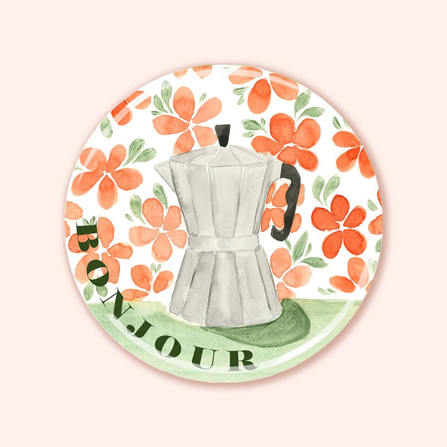 Bonjour Coffee Magnet