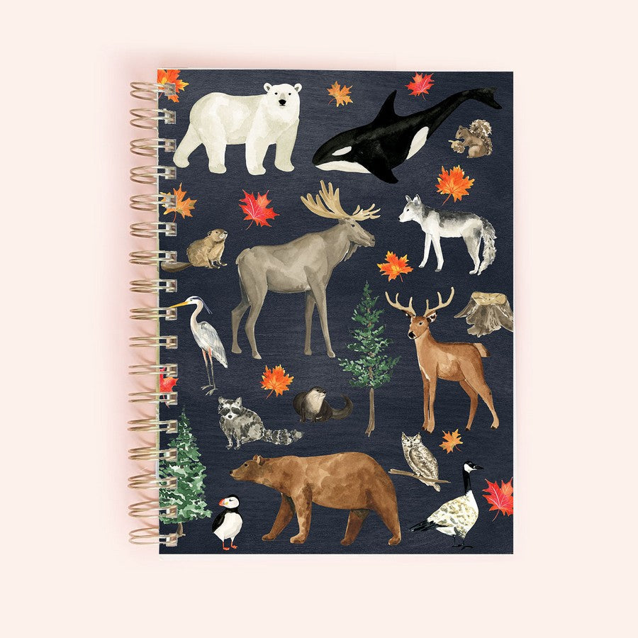 PNW Animals Spiral Notebook