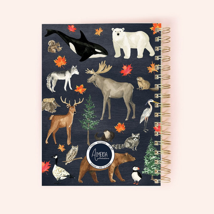 PNW Animals Spiral Notebook