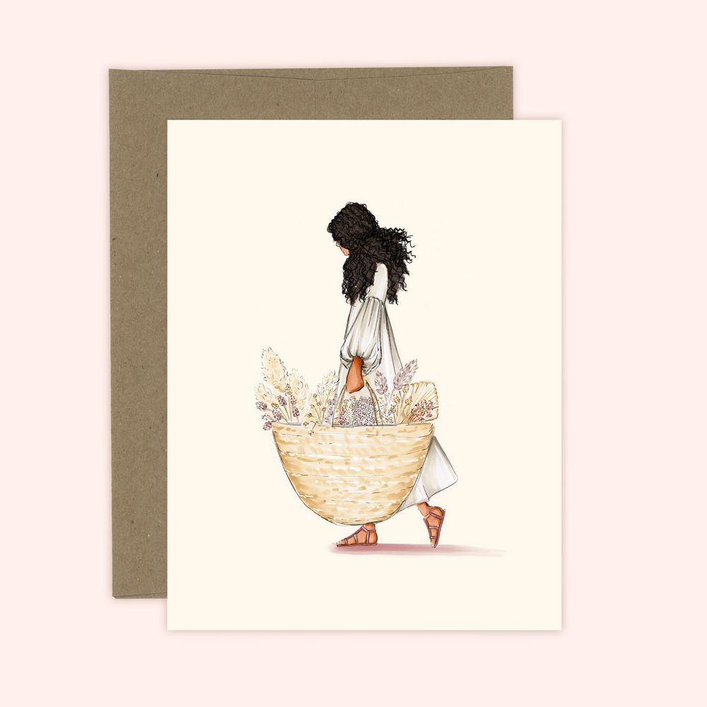 French Basket Card