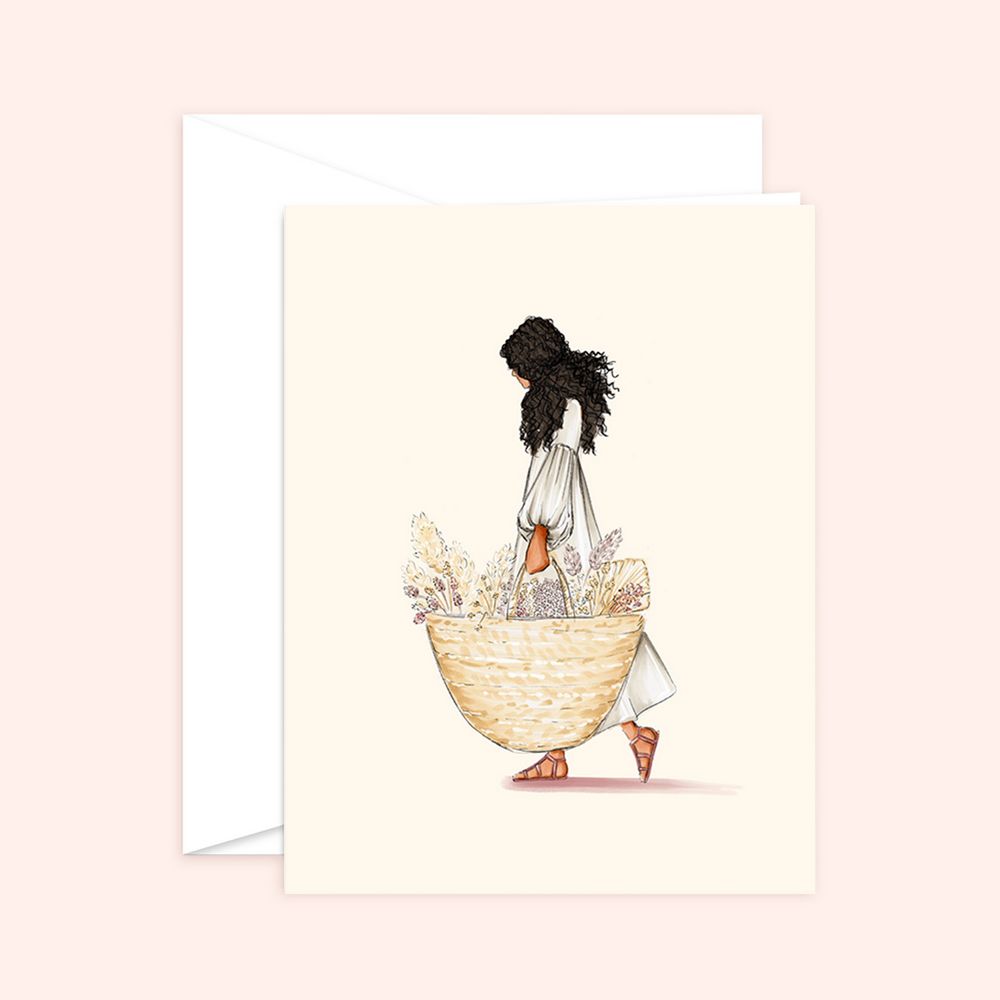 French Basket Card