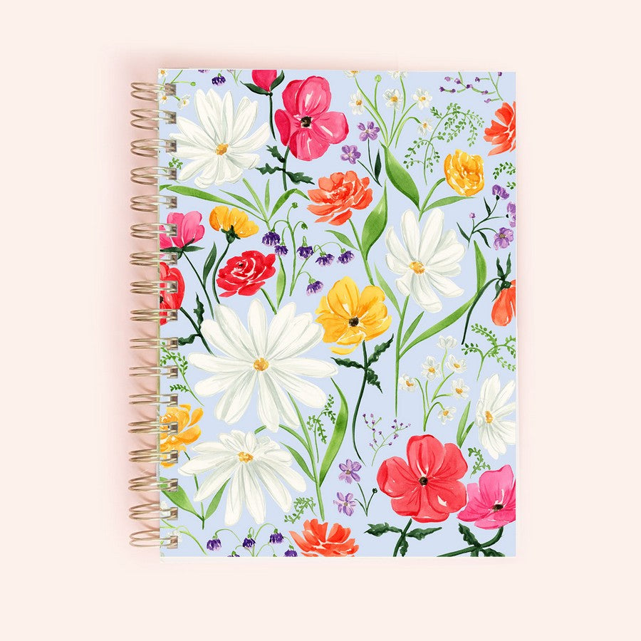 Bright Florals Spiral Notebook