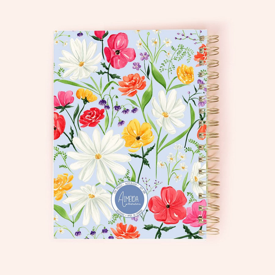 Bright Florals Spiral Notebook