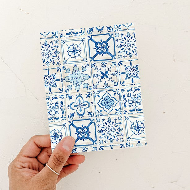 Azulejos Blue Tiles Everyday Card