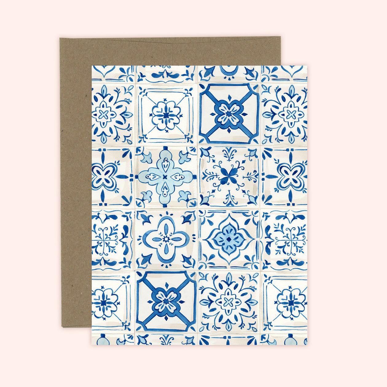 Azulejos Blue Tiles Everyday Card