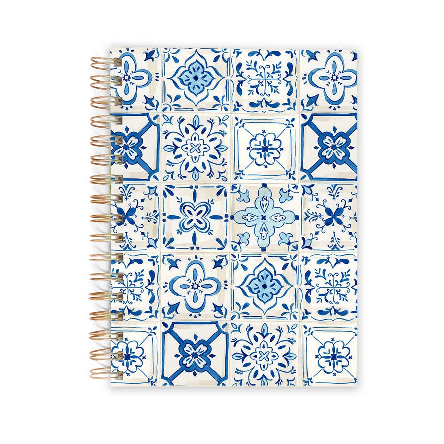 Azulejos Blue Tiles Spiral Notebook