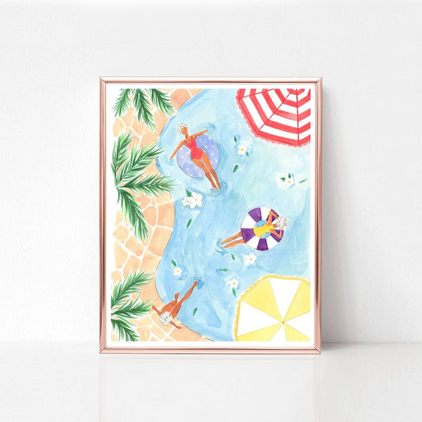 SALE Floral Swims 8x10