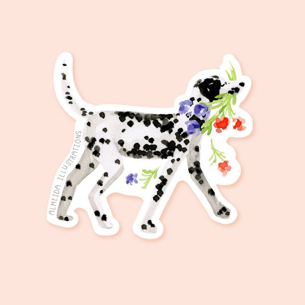 Dalmatian Dog Sticker