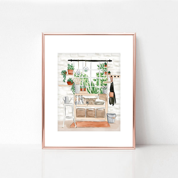 SALE Greenhouse Art Print 8x10