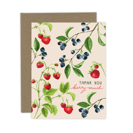Berry Thanks Card