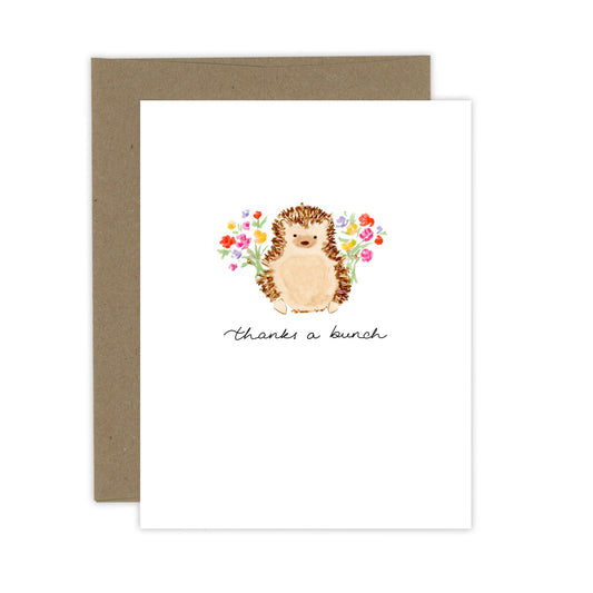 Thanks a Bunch Hedgehog Card