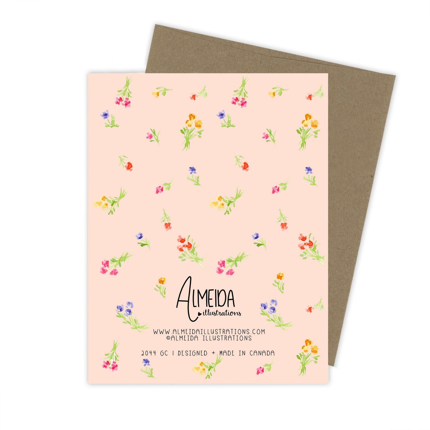 Thank you Dog Florals Card