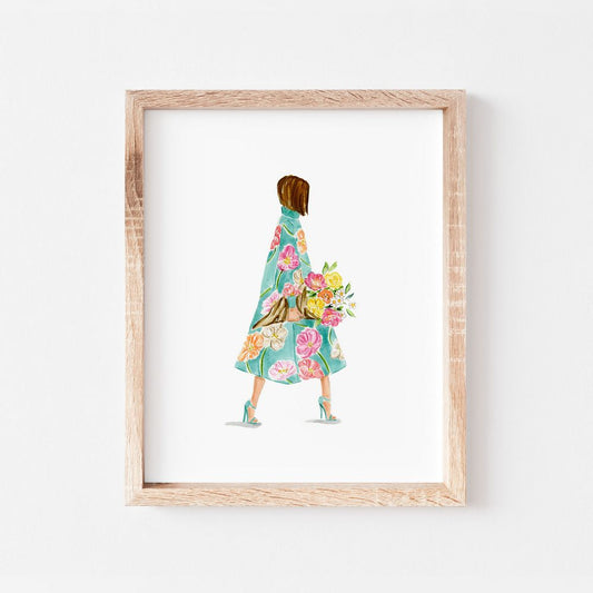 A Girl and her Bouquet
