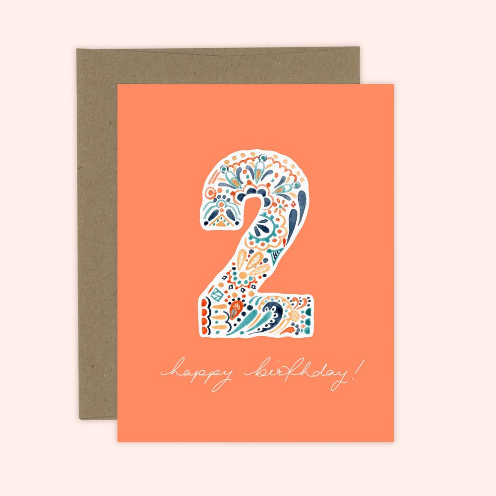 Second Birthday Card