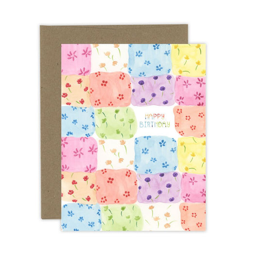 Patchwork Birthday Card