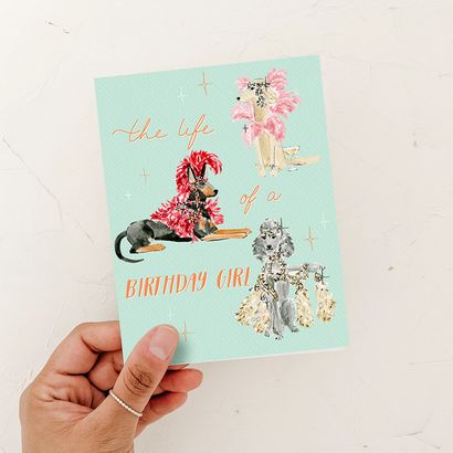 Life of a Birthday Girl - Dog Card