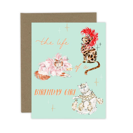 Life of a Birthday Girl - Cat Card