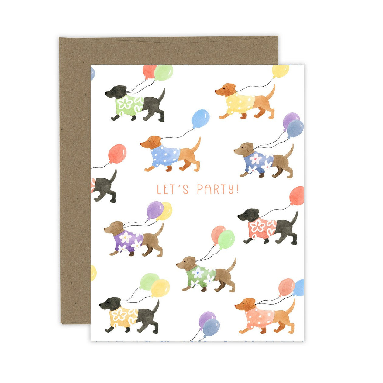 Let's Party Dog Card