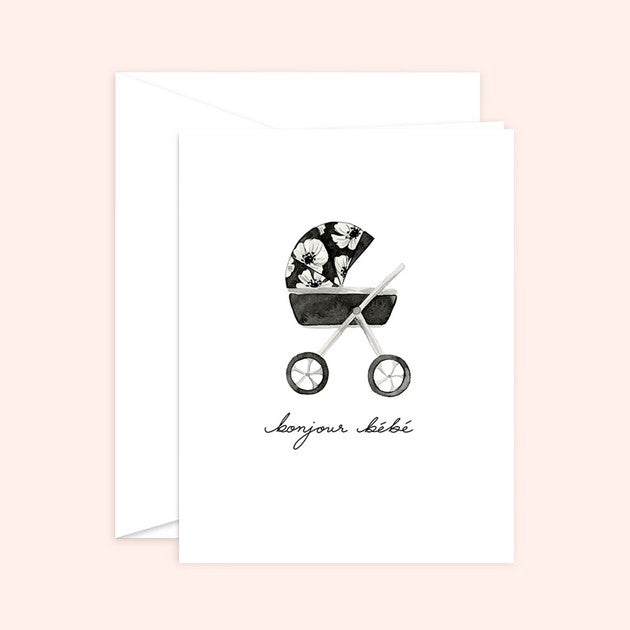 Bonjour Bebe Card